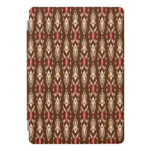 Tribal Batik - Brown, Tan and Coral iPad Pro Cover