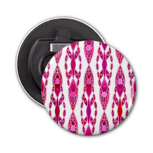 Tribal Batik _ Burqundy and Fuchsia Pink Bottle Opener