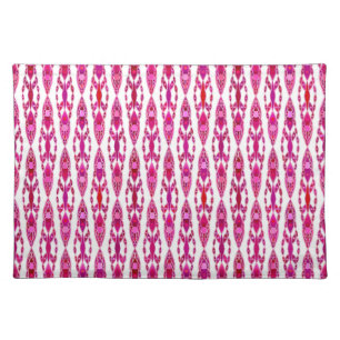 Tribal Batik - Burqundy and Fuchsia Pink Cloth Placemat