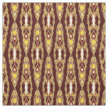 Tribal Batik - Chocolate Brown and Beige Fabric