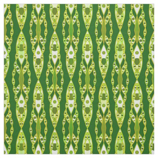 Tribal Batik - Dark Green and Avocado Fabric
