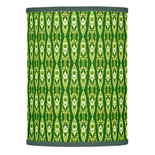 Tribal Batik _ Dark Green and Avocado Lamp Shade