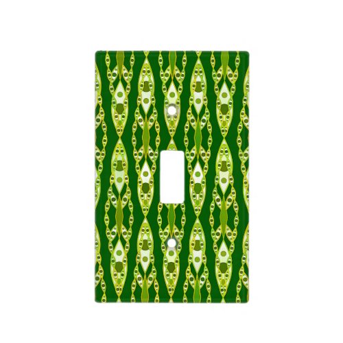 Tribal Batik _ Dark Green and Avocado Light Switch Cover