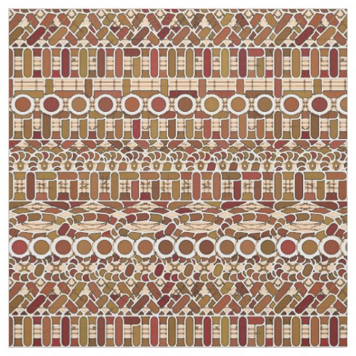 Tribal Batik - earth tone neutrals Fabric