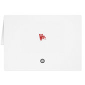 Tribal Batik Lace Black & Silver Welcome Home Card (Back Horizontal)