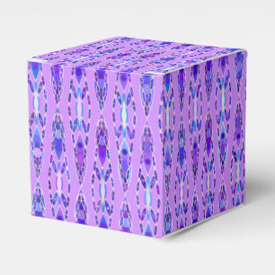 Tribal Batik - Lavender, Blue and Violet Favor Boxes