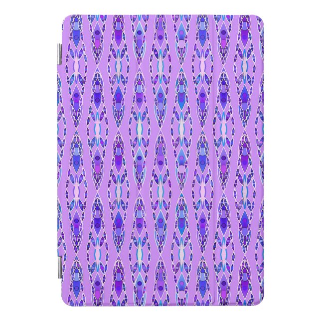 Tribal Batik - Lavender, Blue and Violet iPad Pro Cover (Front)