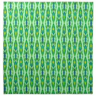 Tribal Batik - Mint, Emerald Green and Blue Napkin