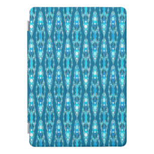 Tribal Batik - Ocean Blue and Aqua iPad Pro Cover