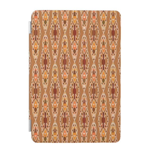 Tribal Batik - Rust, Terracotta and Beige iPad Mini Cover (Front)