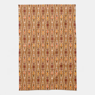 Tribal Batik - Rust, Terracotta and Beige Towel