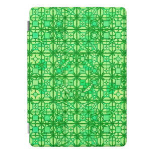 Tribal Batik - shades of green iPad Pro Cover