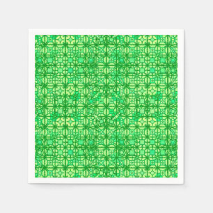 Tribal Batik - shades of green Napkins