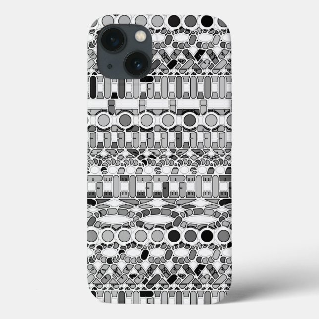 Tribal Batik - shades of grey / gray Case-Mate iPhone Case (Back)