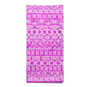 Tribal Batik - shades of orchid and violet Cloth Napkin