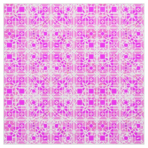 Tribal Batik - shades of pink and orchid Fabric