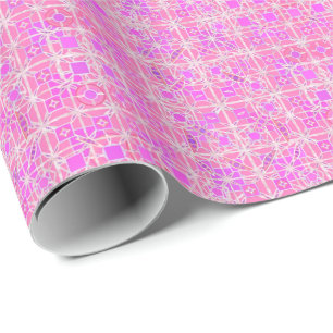 Tribal Batik - shades of pink and orchid Wrapping Paper