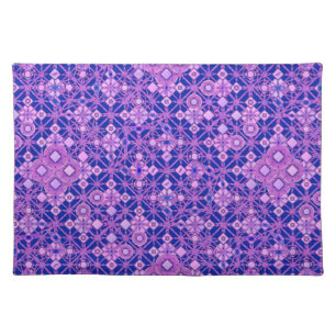 Tribal Batik - shades of purple Placemat