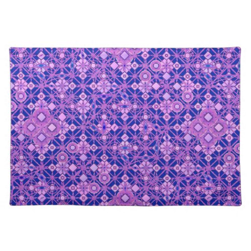 Tribal Batik _ shades of purple Placemat