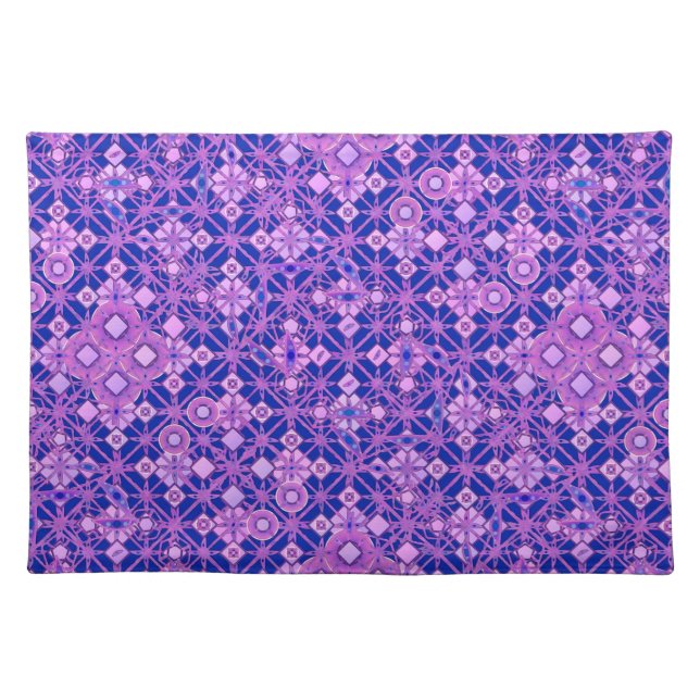 Tribal Batik - shades of purple Placemat (Front)