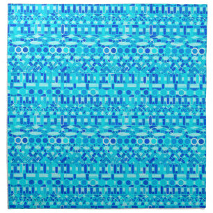 Tribal Batik - turquoise, aqua and cobalt blue Napkin