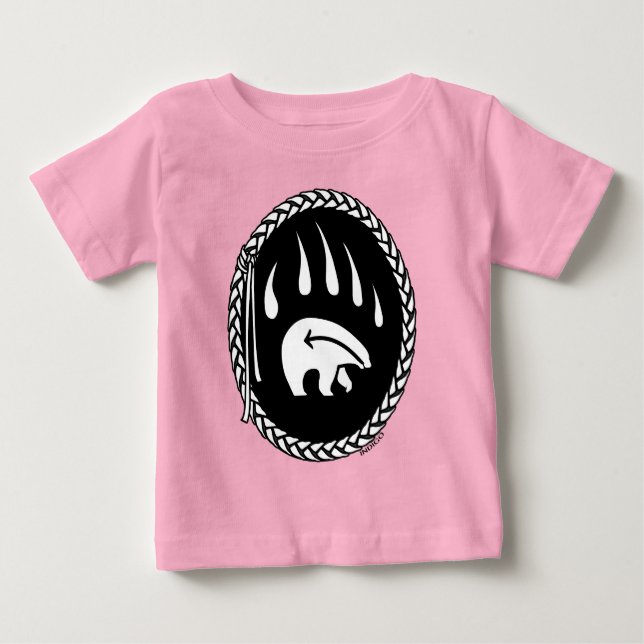 Tribal Bear Art Baby T-shirt Bear Claw Toddler Tee (Front)