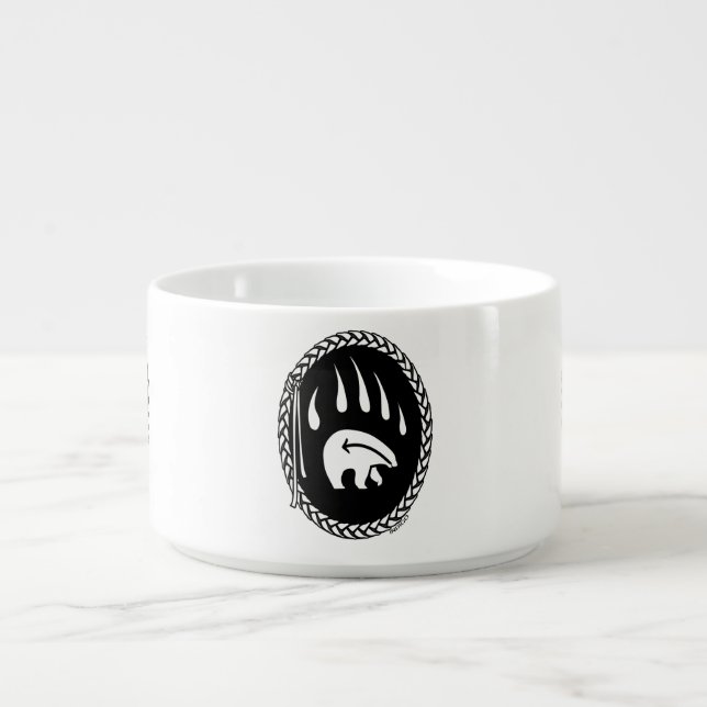 Tribal Bear Art Bowl Tribal Bear Claw Dinner Bowls (Center)