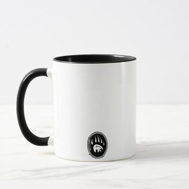 Tribal Bear Art Coffee Mug First Nations Bear Cup (Left)