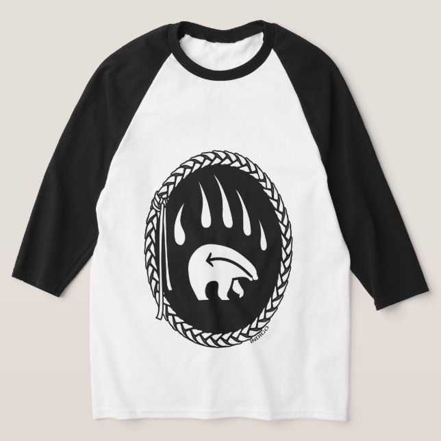 Tribal Bear Art Jersey Bear Claw Men's Shirts (Laydown)