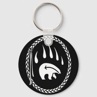 Tribal Bear Art Key Chain First Nations Bear Gifts