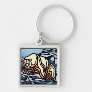 Tribal Bear Art Key Chain First Nations Bear Gifts