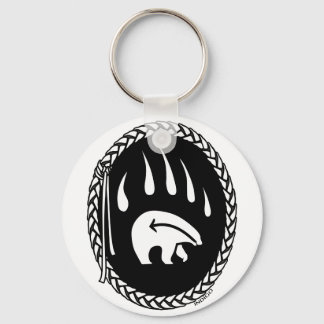 Tribal Bear Art Key Chain First Nations Bear Gifts