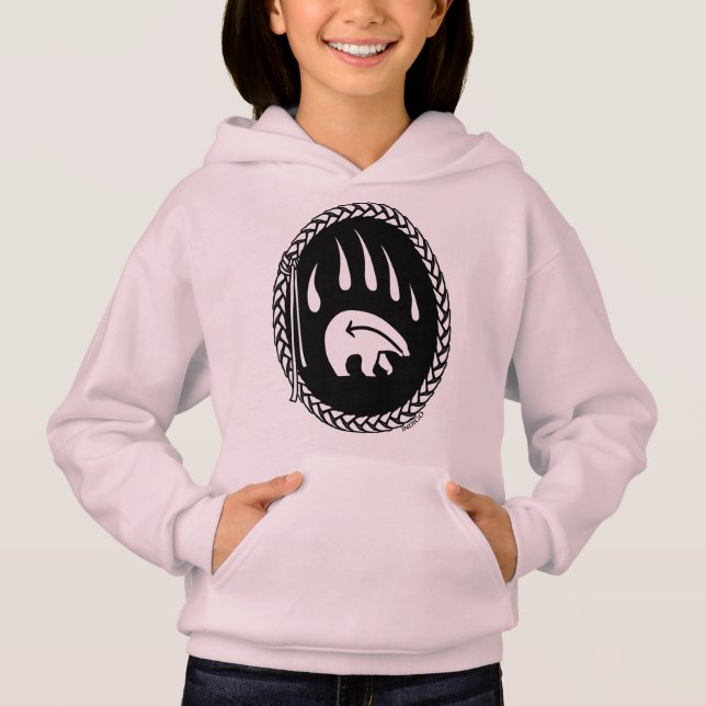 Tribal Bear Art Kids Hoodie Bear Claw Kids Hoodie (Front)