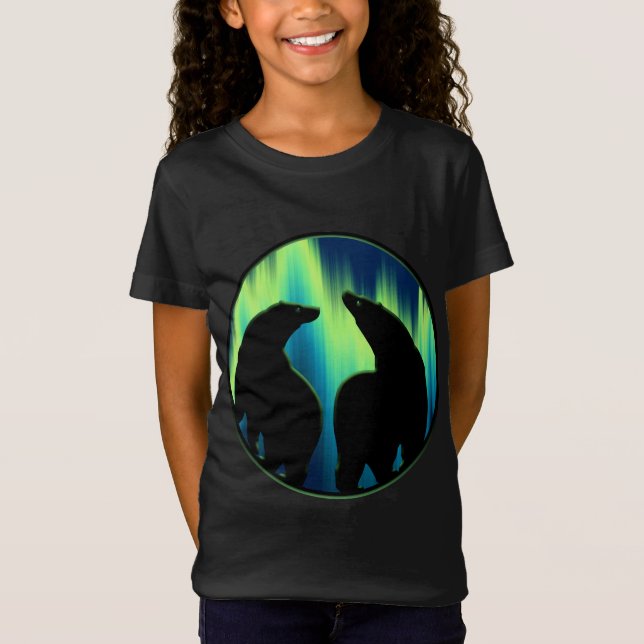 Tribal Bear Art Kid's Shirt Polar Bear Kid T-shirt (Front)