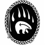Tribal Bear Art Ornament Bear Keepsake & Gifts Cutout<br><div class="desc">Tribal Bear Art Ornaments & Bear Keepsakes First Nations Wildlife Art Decorations Gifts & Bear Art Keepsakes for Men Women Boys Girls Home & Office Cool Native Art Polar Bear Design by Canadian Artist / Designer Kim Hunter. See www.kimhunter.ca and shop online for many more bear art gifts & wildlife...</div>