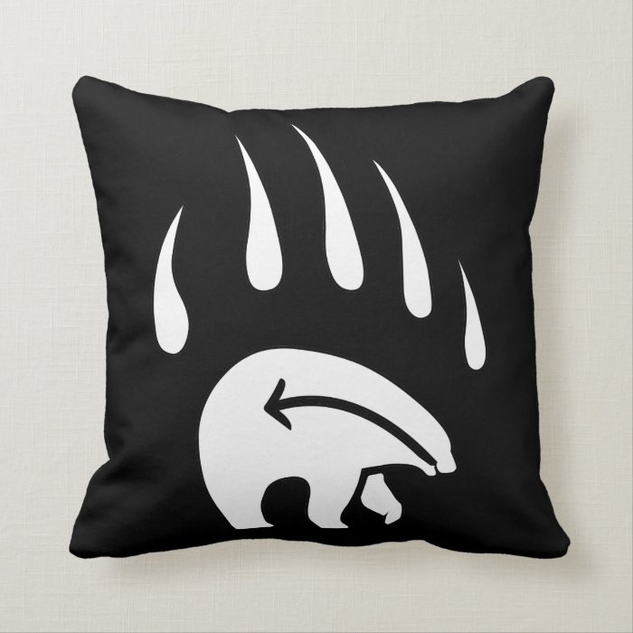 Tribal Bear Art Pillow First Nations Bears Pillow