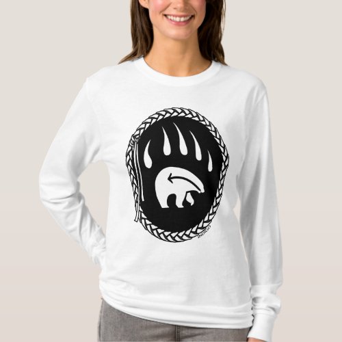 Tribal Bear Art Shirt Bear Claw Ladies Shirt