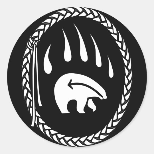 Tribal Bear Art Stickers First Nations Bear Gifts