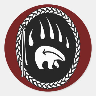 Tribal Bear Art Stickers First Nations Bear Gifts