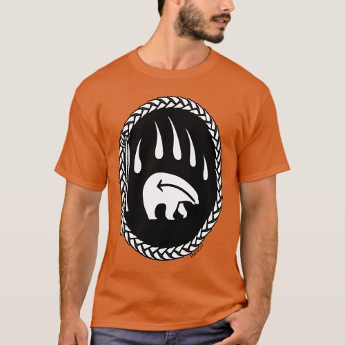 Tribal Bear Art T_shirt Bear Claw Mens Tees