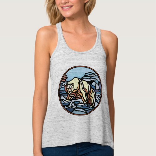 Tribal Bear Art Womens Tank Top Wildlife Shirts