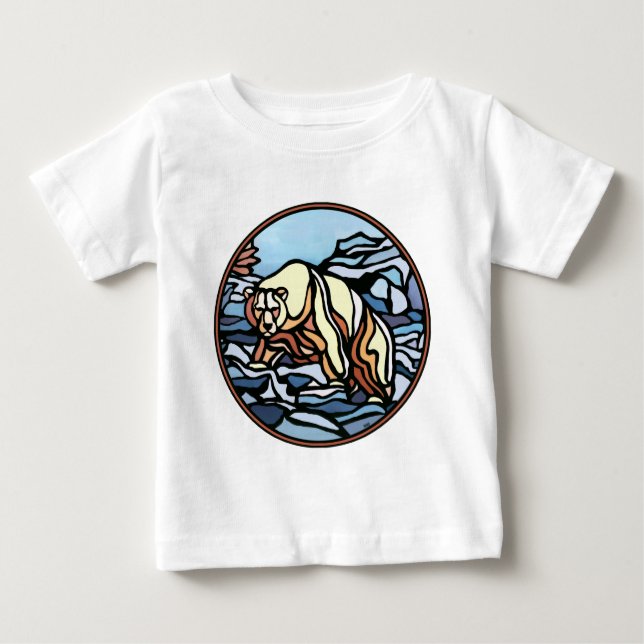 Tribal Bear Baby Shirt Polar Bear Baby Shirts (Front)