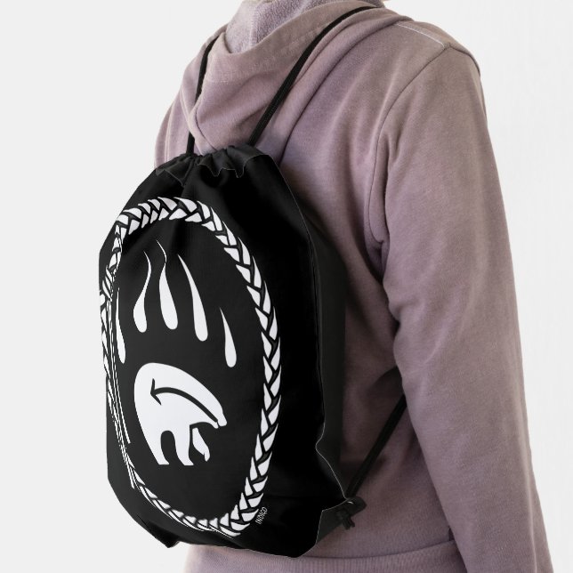 Tribal Bear Backpack Native Bear Claw School Bags (Insitu)