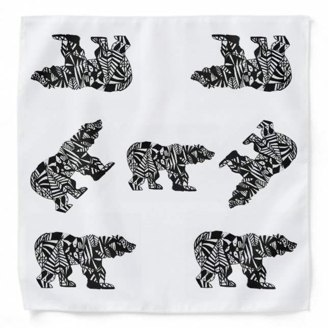 Tribal Bear Bandana (Front)