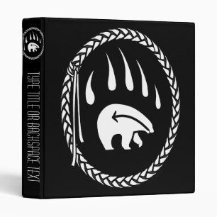 Tribal Bear Binder Native Art Binder Photo Album