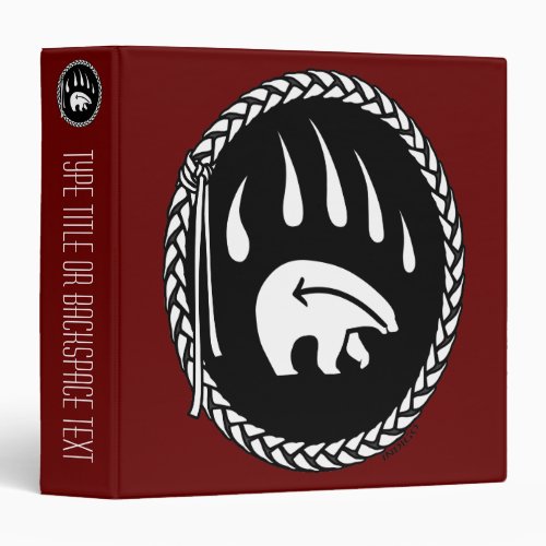 Tribal Bear Binder Native Art Binder Photo Album