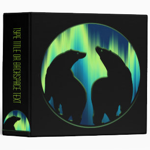 Tribal Bear Binder Native Art School Supplies