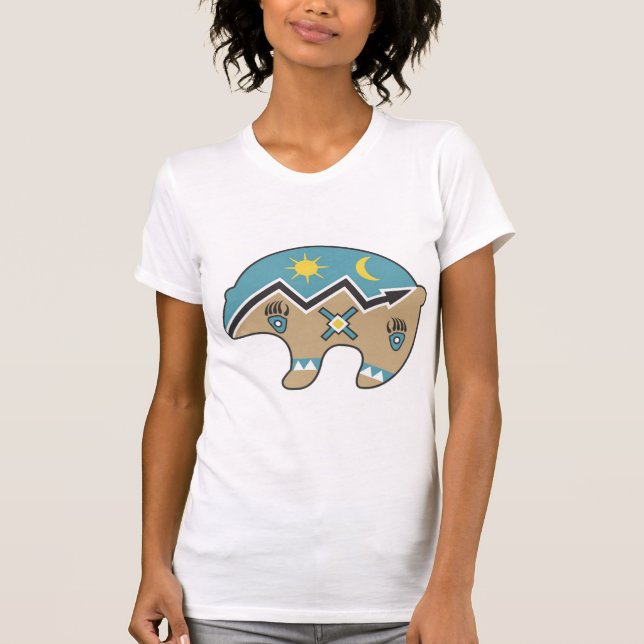 Tribal  Bear Design T-Shirt (Front)
