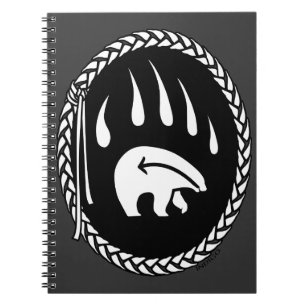 Tribal Bear Notebook Native Bear Art Notebook