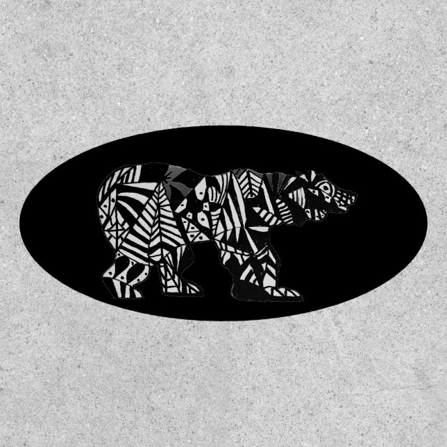tribal bear patch (Front)